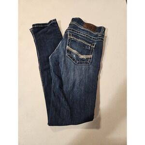 Buckle BKE Denim Stella Womens 28L Stretch Cropped Slim Low‎ Rise Jeans (1477